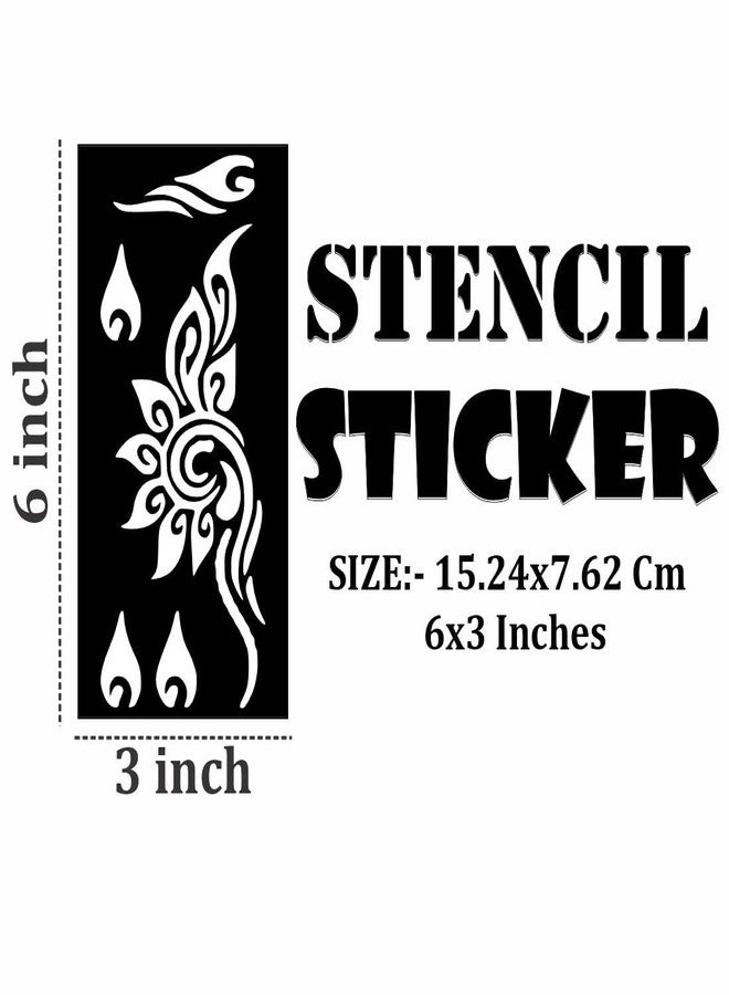 ORDERSHOCK Traditional Motif Mehndi Sticker for Learning Hand Design Basics - Image 4